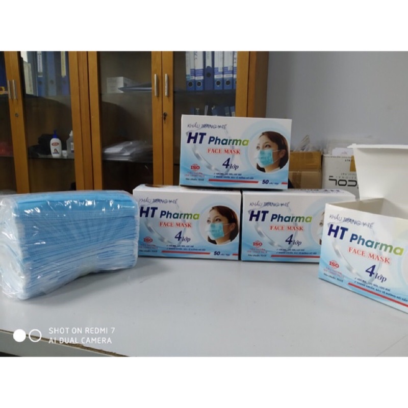 Khẩu trang y tế 4 Lớp HT Pharma