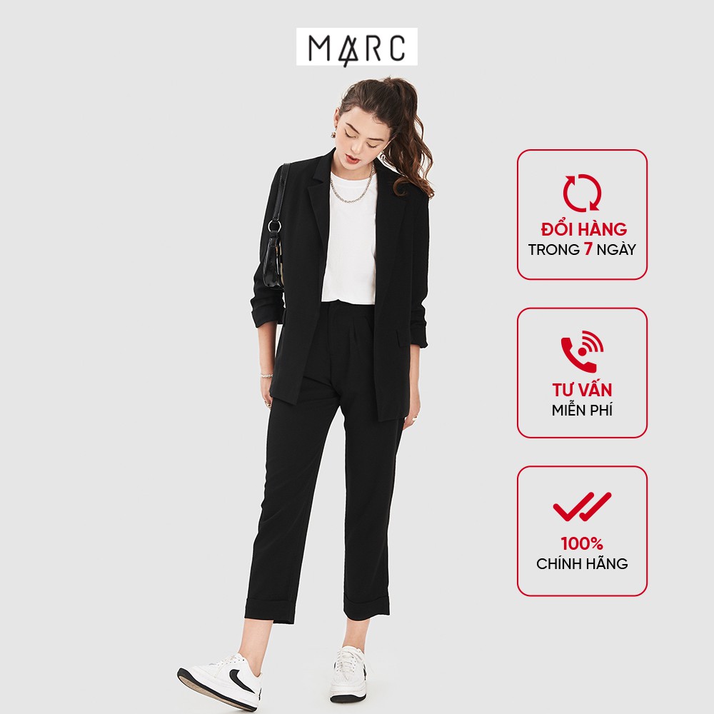 Quần nữ MARC FASHION baggy nhấn ly trước lật lai