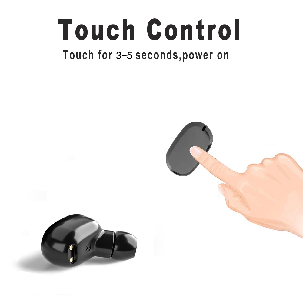 Tai nghe nhét tai Twitch C6S TWS điều khiển cảm ứng bluetooth 5.0 không dây kèm micro