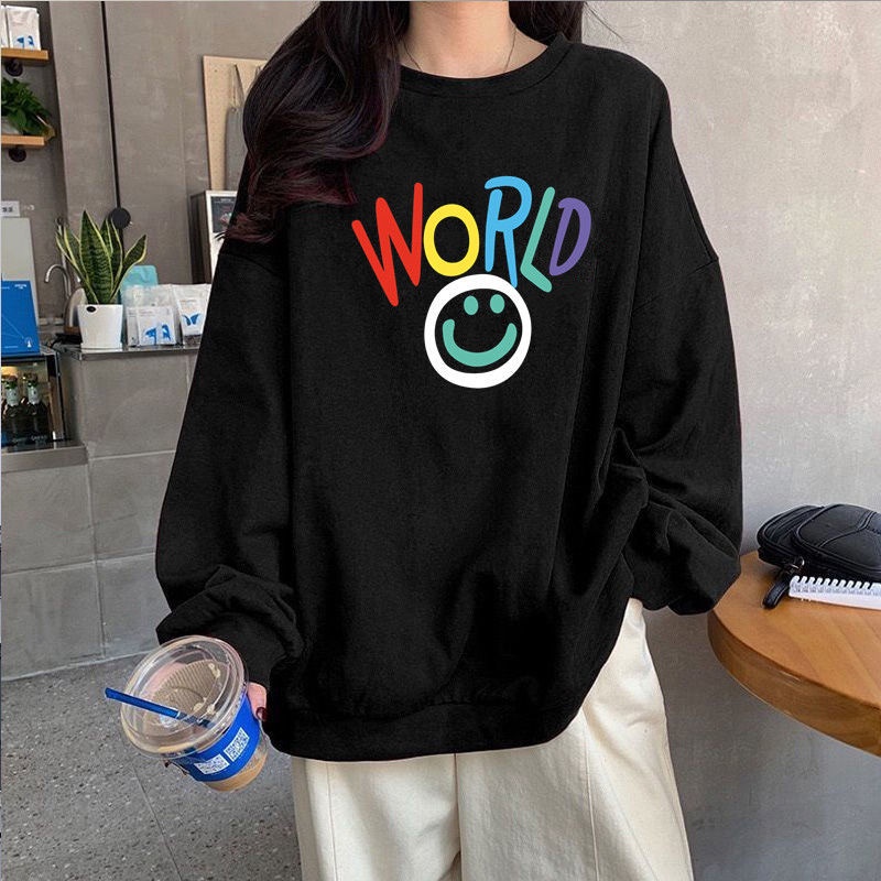 Áo sweater Nữ Dáng Rộng Tay Dài Quá Khổ