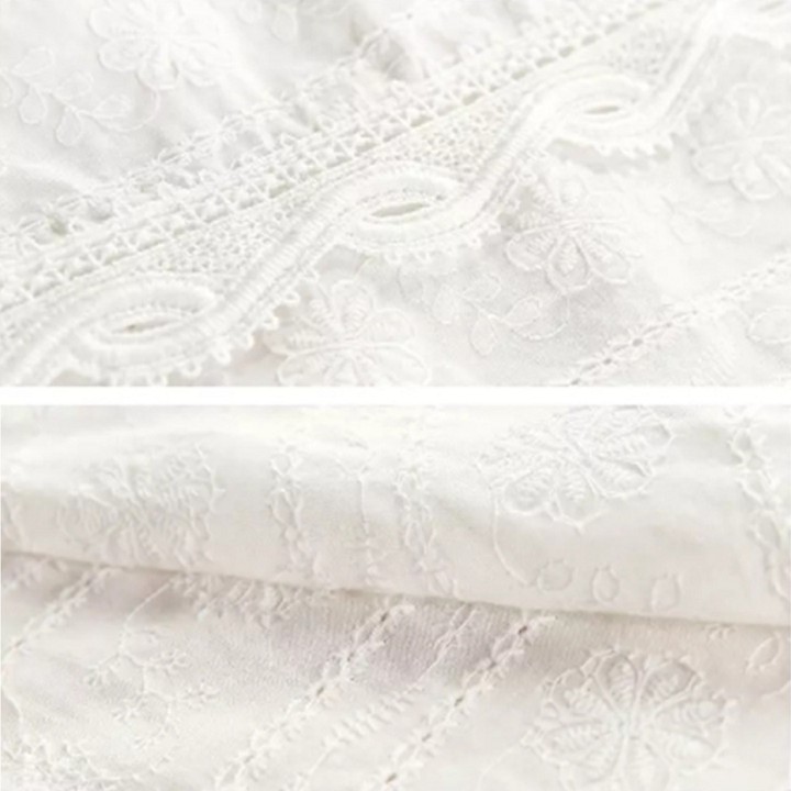 FREESHIP TỪ 50K - Áo Sơ Mi Nữ Cổ Ren Vạt Chồng Thời Trang Hàn Quốc - ASMN19.0027W | WebRaoVat - webraovat.net.vn