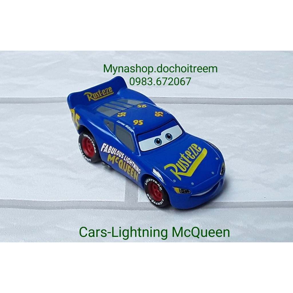 Xe mô hình tĩnh tomica cars không hộp - Lightning McQueen - màu xanh dương.