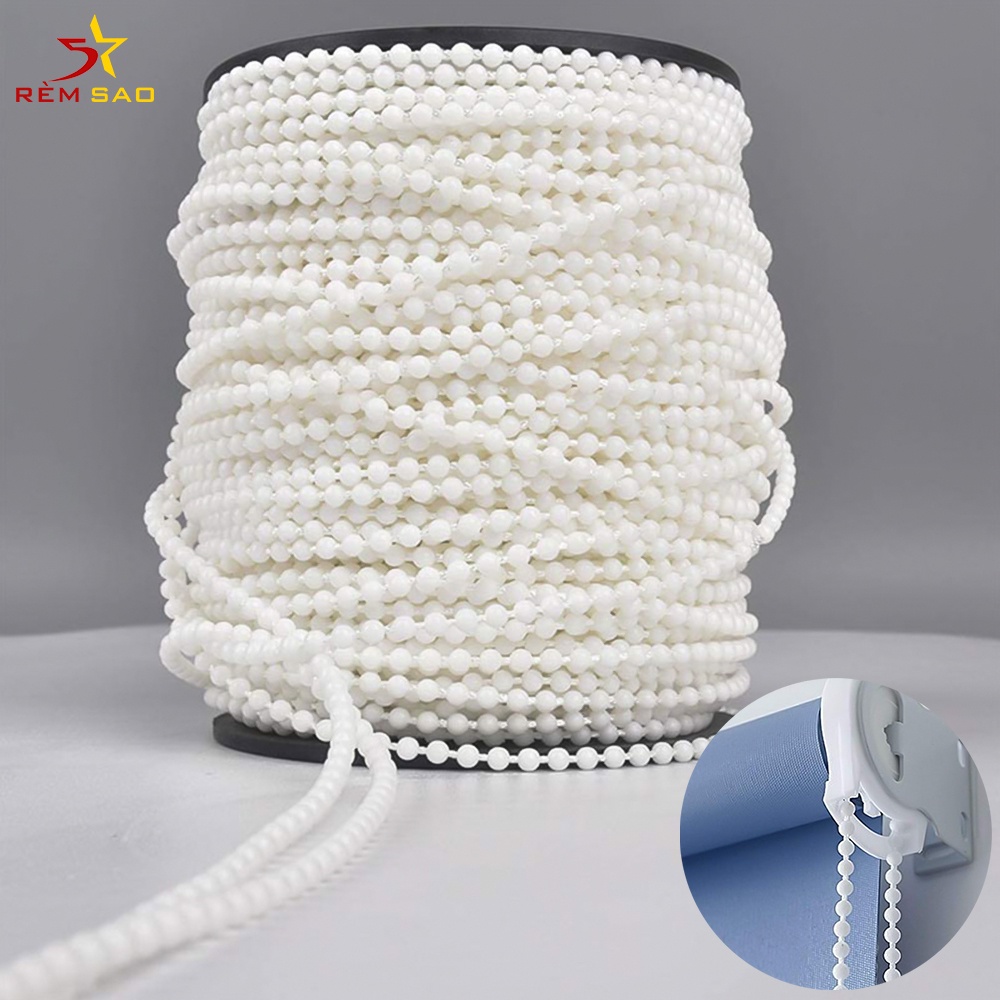 Dây Kéo Rèm Cuốn Chống Nóng, Dây Hạt Nhựa