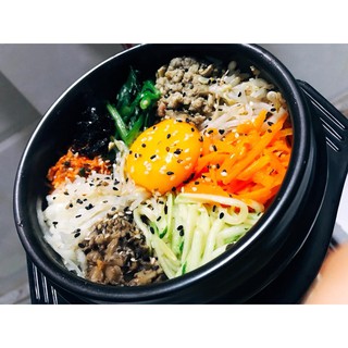 Bộ nồi đất Hàn Quốc làm cơm trộn Bibimbap size 4