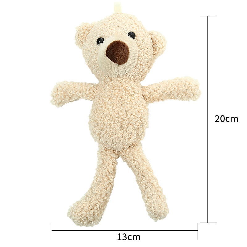 Gấu Bông Teddy Mini Dễ Thương Treo Túi Đi Học Cho Bé