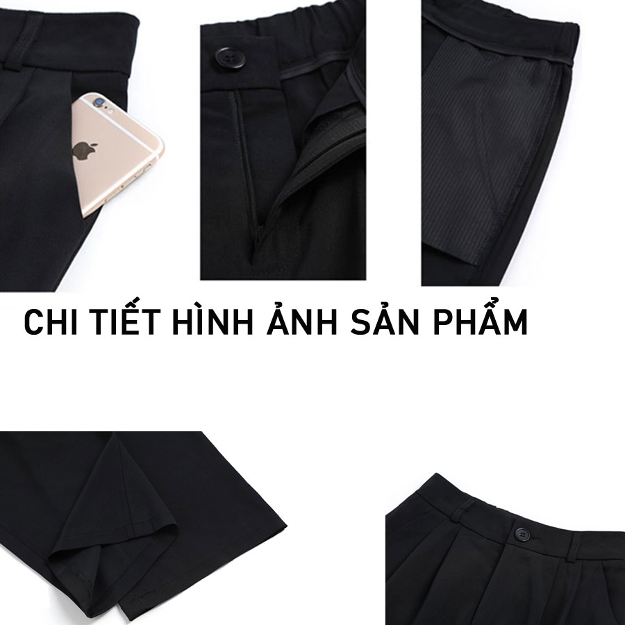 Quần vải ống rộng nữ ZOZORO quần cạp cao với chất vải đẹp thoáng mát