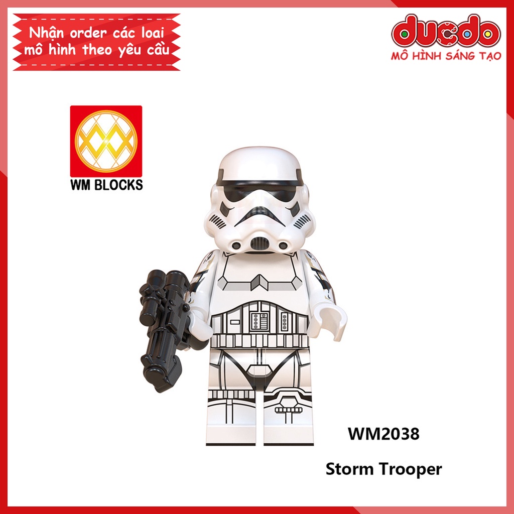 Minifigures nhân vật Chiến tranh các vì sao war - Đồ chơi Lắp ghép Xếp hình Mini Mô hình WM WM6099