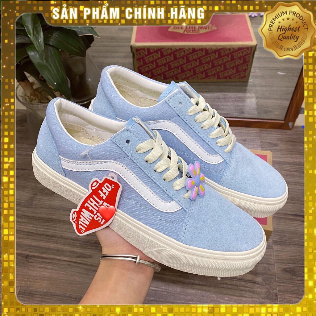Giày thể thao Van Vault nam nữ xanh da lộn
