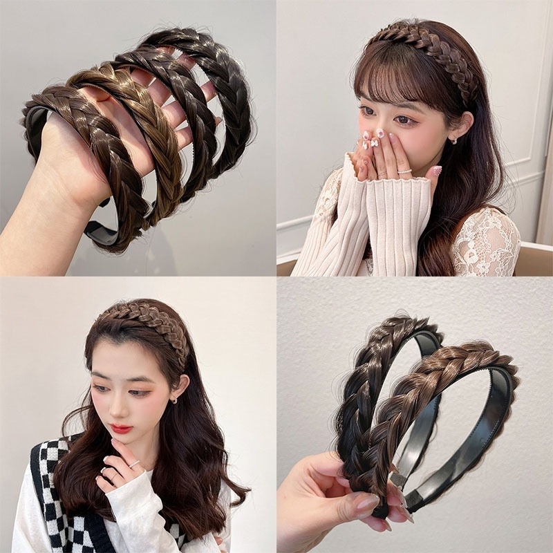 Băng Đô Giả Thắt Bím Thời Trang Xu Hướng Hàn Quốc