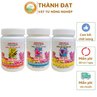 Bộ 3 Phân bón lá Grow more Orchid NPK 30 30 10 +TE, 19 31 17+TE, 20 20 20+TE dùng cho lan hoa và cây cảnh