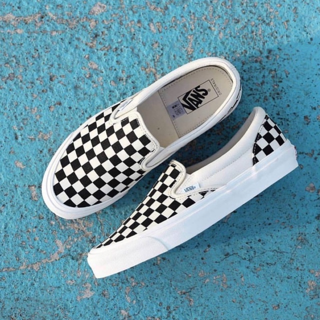 Giày Nam Nữ Cổ Thấp Vans Vault Old Skool, Giày Slip On Vans Caro Đen Trắng Full Box Bill | WebRaoVat - webraovat.net.vn