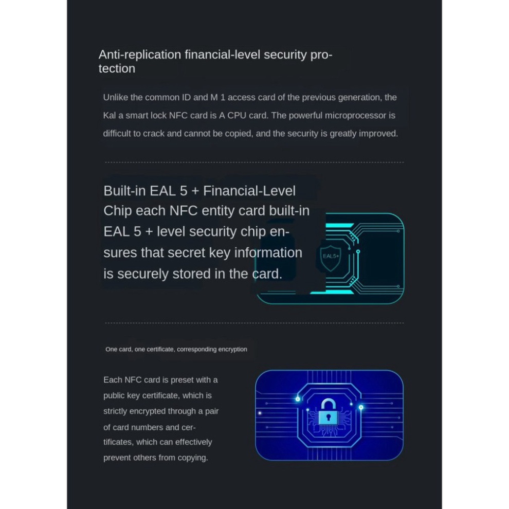 Thẻ NFC Aqara dành cho khóa thông minh Aqara/Xiaomi - Thẻ NFC với Công Nghệ EAL5 chống sao chép thẻ