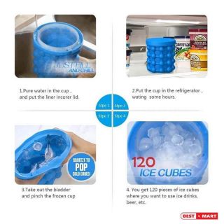 Cốc làm đá nhựa silicon