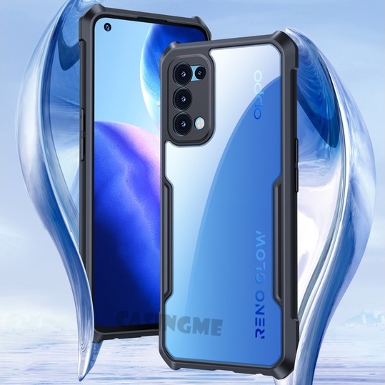 Ốp điện thoại trong suốt có túi khí chống sốc và giá đỡ cho OPPO Reno 5 4G/Reno 5 5G/Reno 5Pro 5G