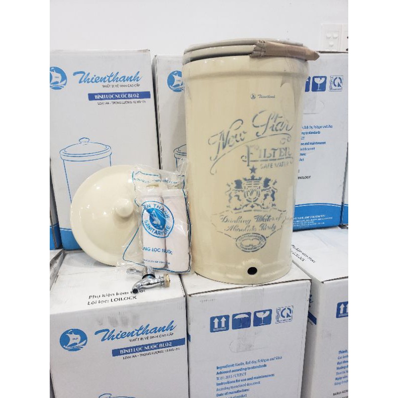 Bình Lọc Nước Sứ Thiên Thanh (Bảo Hành 1 Đổi 1)