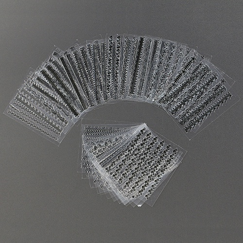 Set 30 Tấm Sticker Ren 3D Màu Trắng Đen Dán Trang Trí Móng Nghệ Thuật DIY