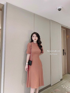 Váy dáng xoè 4 màu dành cho nữ