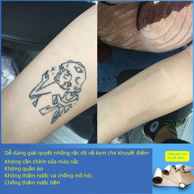 Miếng Dán Hình Xăm Che Phủ Vết Sẹo Và Da Vô Hình Màu Da Vô Hình
