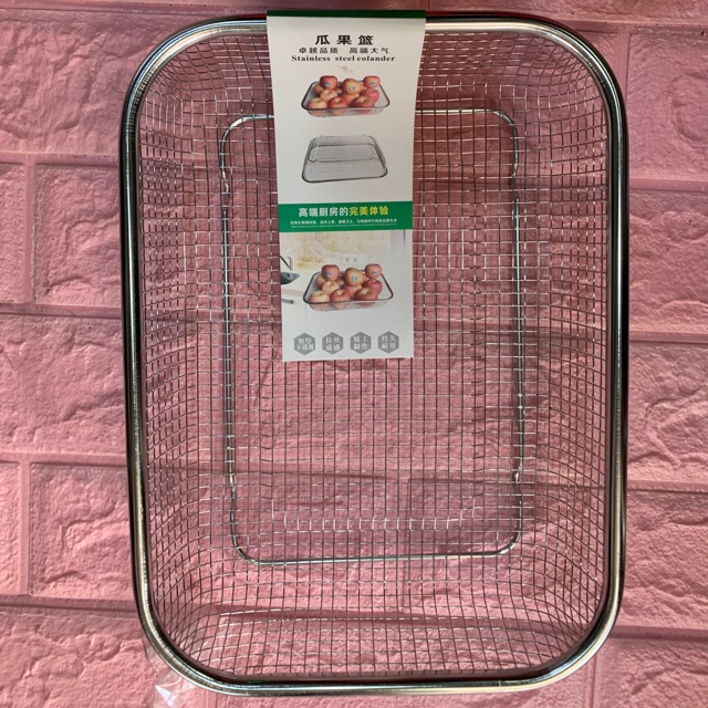 Rổ inox lỗ to