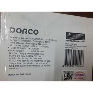 Dao cạo Dorco ST300 100 cái /vỉ
