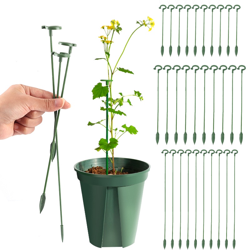 Set 10 Giá Đỡ Chậu Cây Thân Đơn Chống Gãy Cho Sân Vườn
