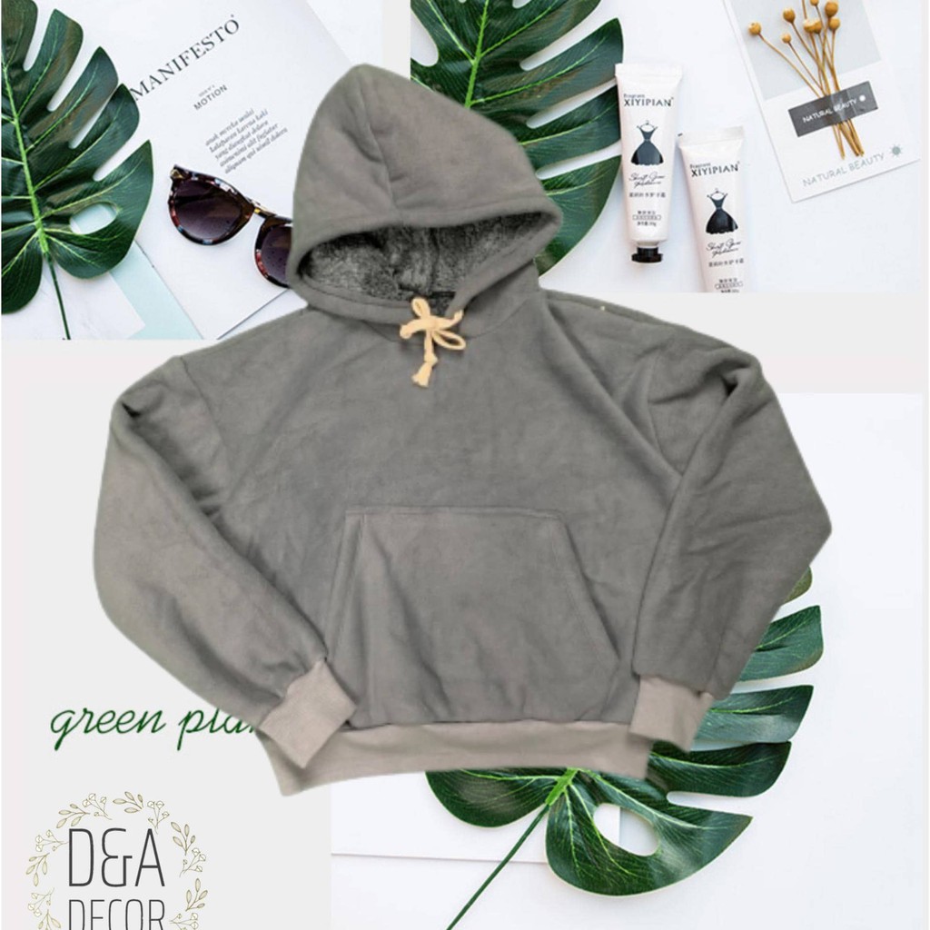 áo hoodie lót lông trẻ em