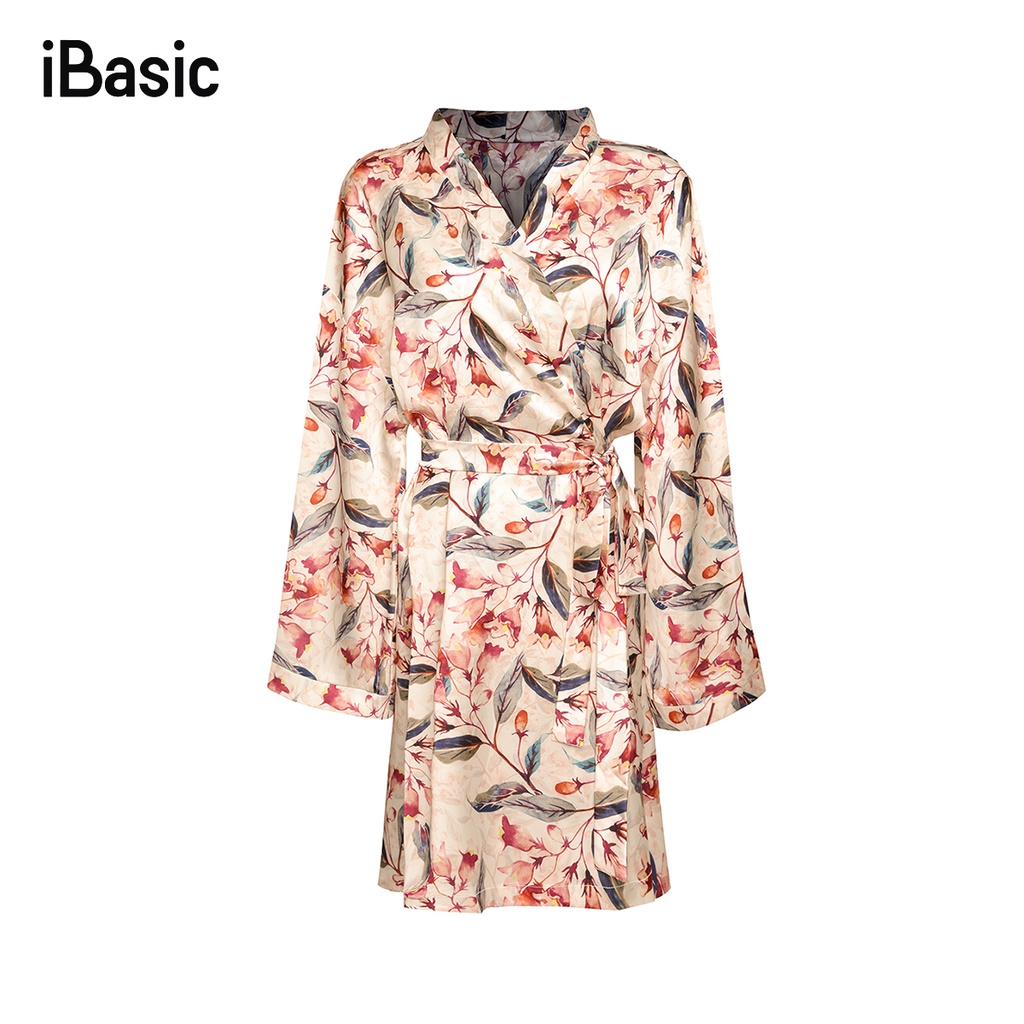 Áo choàng kimono lụa satin iBasic SW055 | BigBuy360 - bigbuy360.vn