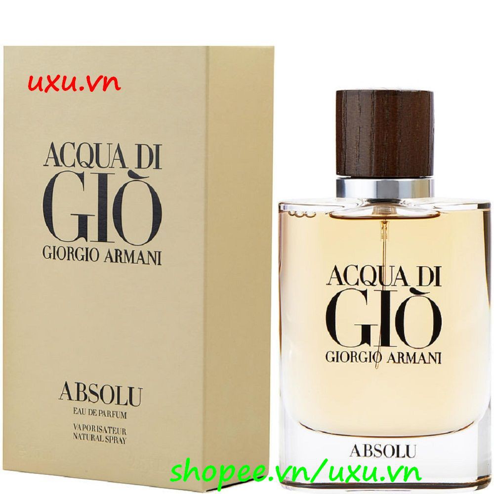 Nước Hoa Nam 75ml Giorgio Armani Acqua Di Gio Absolu Edp, Với uxu.vn Tất Cả Là Chính Hãng.
