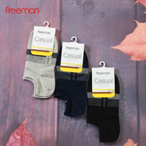 Tất ngắn dưới mắt cá, chất liệu cotton FREEMAN [Combo 5 đôi]