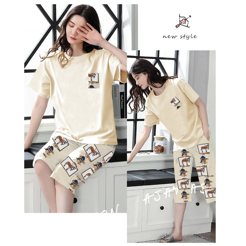  Bộ Lửng Mặc Nhà Nữ, Bộ mặc nhà nữ chất cotton,bộ ngủ nữ