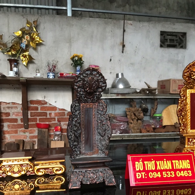 Bài vị gỗ sơn lối cổ