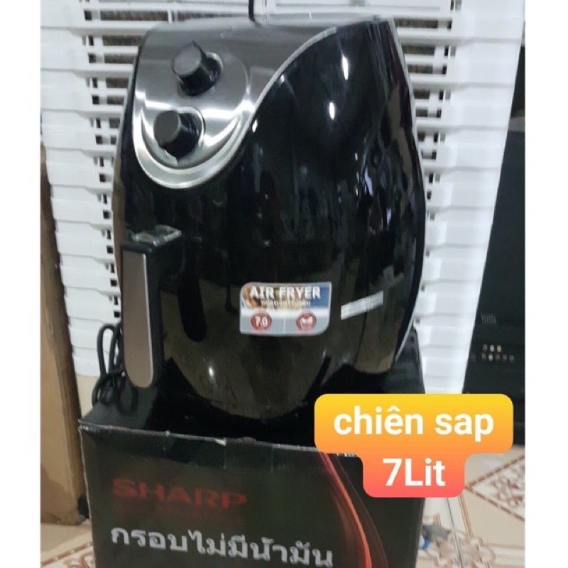 🦋Nồi Chiên Không Dầu SHARP 6,5L-7L (to đại-vừa cả con gà)