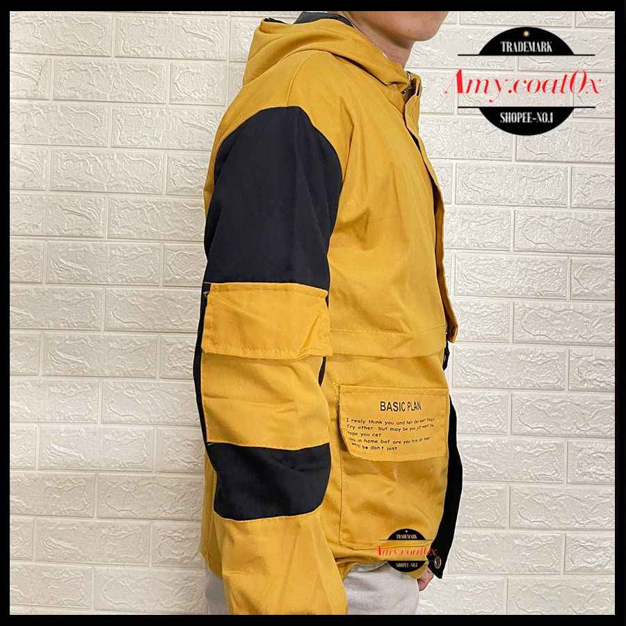 Áo khoác nam kaki túi hộp form rộng áo khoác jacket kaki nam dày 2 lớp cao cấp - Amy.Coat0x | BigBuy360 - bigbuy360.vn