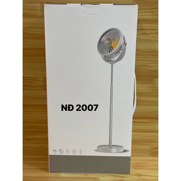 QUẠT SẠC SIÊU MÁT ĐA NĂNG KÉO CAO 68CM XOAY 180 ĐỘ NĐ2007