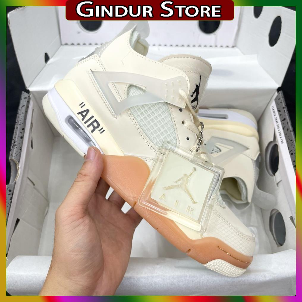 Giày Sneaker Jordan 4 Off White Full Box Full Phụ Kiện Freeship