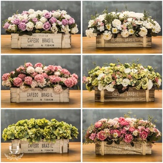 Chậu hoa giả hình chữ nhật