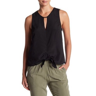 Áo Still BCBG Đen Dây Yếm Cột Nơ Eo - 0910