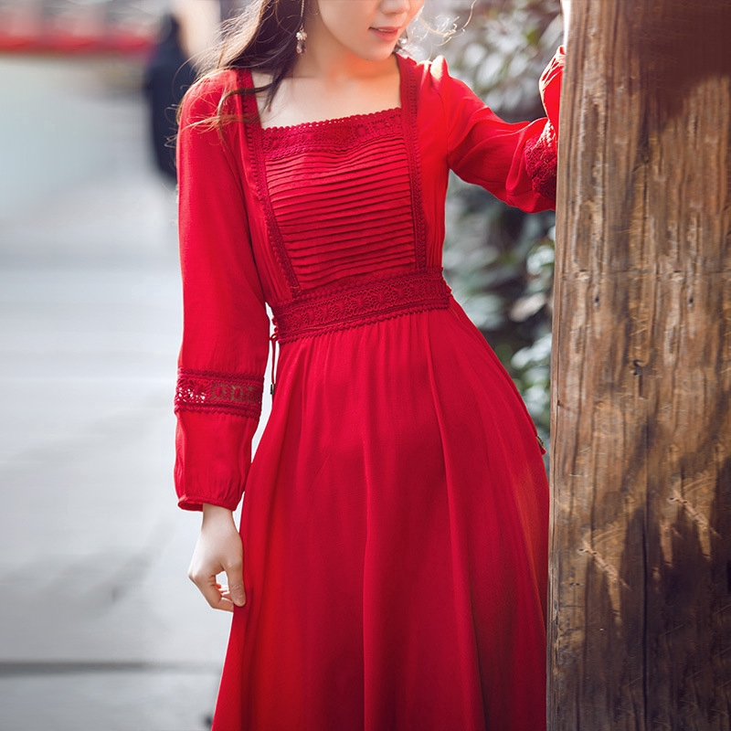 Đầm ren ôm eo cao cấp phong cách Hàn Quốc quyến rũ dành cho nữ