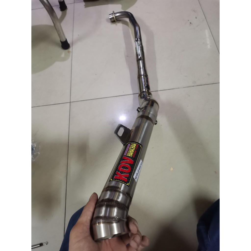 Pô xe máy: pô kou full cổ cong dành cho dòng xe dream và xe wave