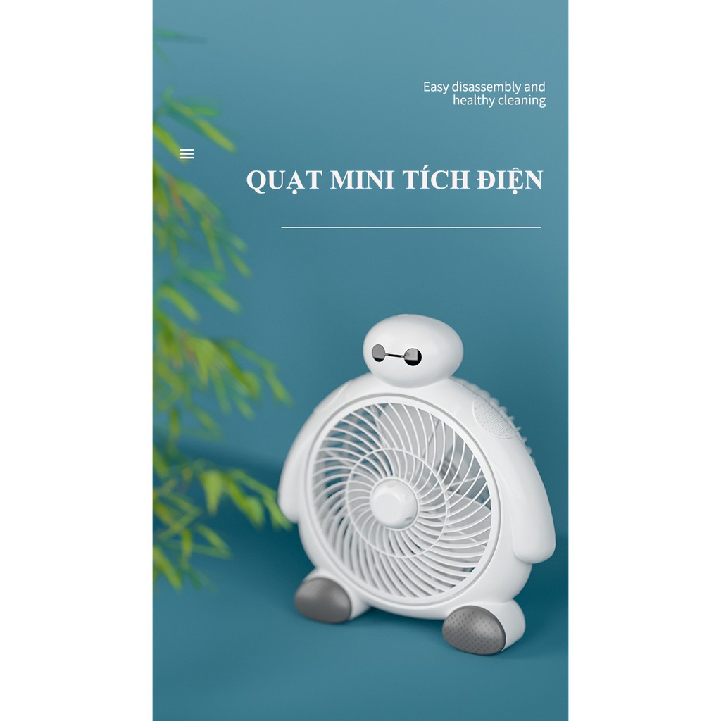 Quạt Mini USB Để Bàn Hoạt Hình Minion BayMax Cực Dễ Thương, Thích Hợp Để Bàn Học, Bàn Làm Việc Cho Mùa