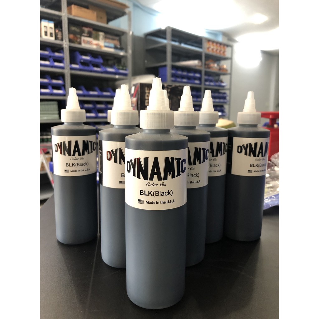 Mực xăm Dynamic Tattoo ink Black 240ml date 3/2024