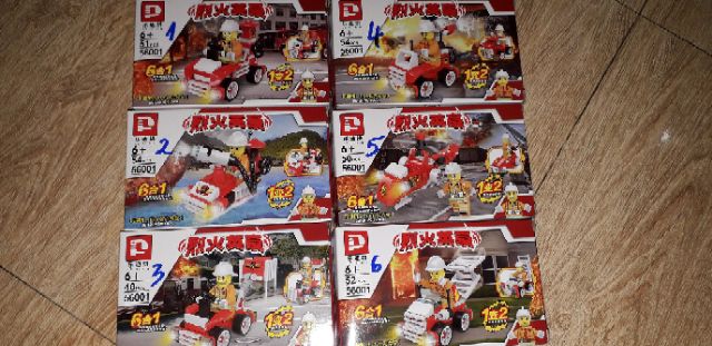 Lắp ráp Lego Xe tàu của Lính cứu hỏa 56001 có nhiều chi tiết