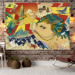 Tranh trang trí phòng xăm hình tattoo nghệ thuật 2m x 1.5m