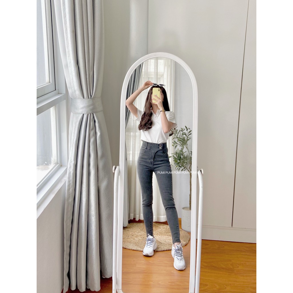 Quần jean nữ form ôm 2 màu đủ size SML Pumi