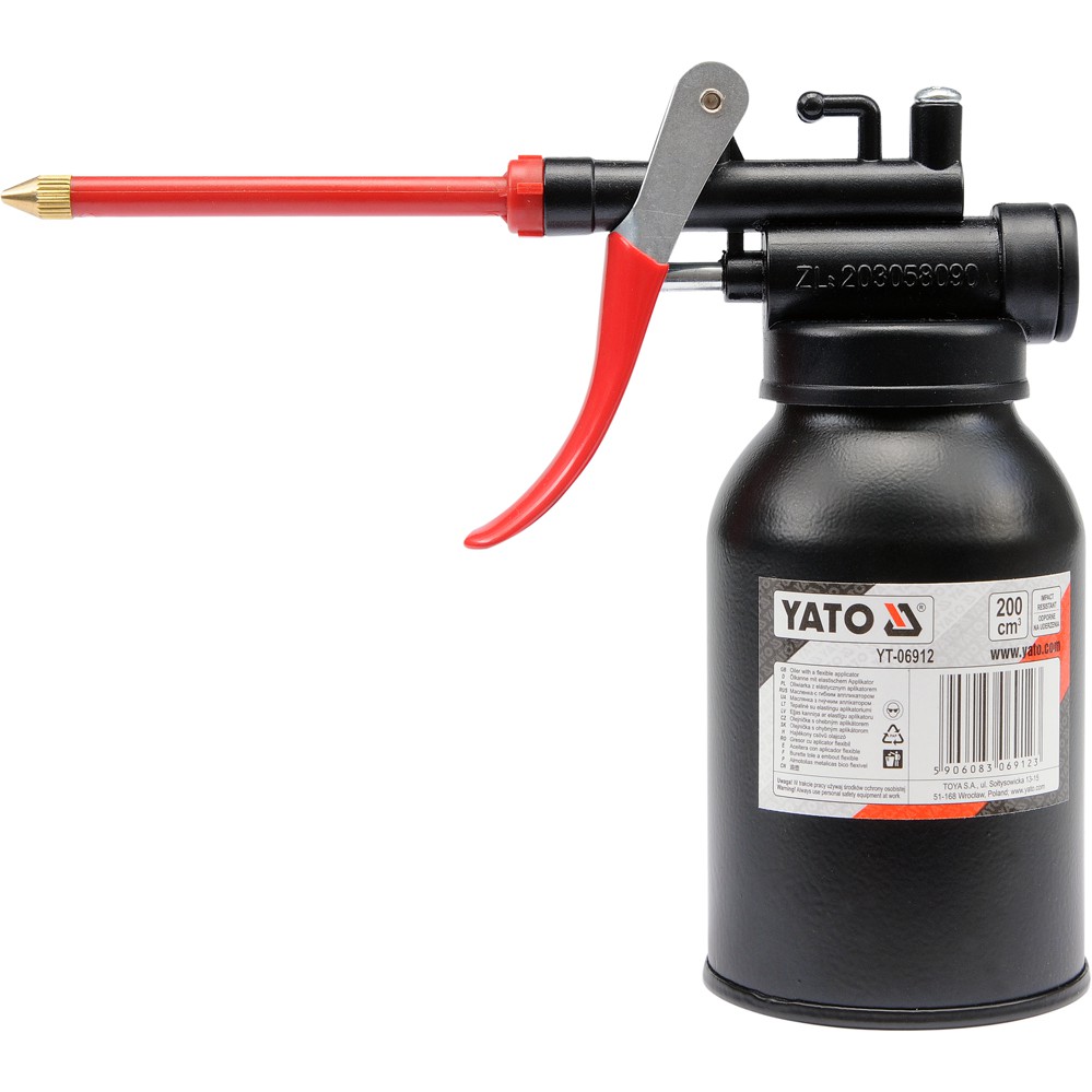 Bình châm nhớt bằng thép sơn tĩnh điện 200ml Yato YT-06912