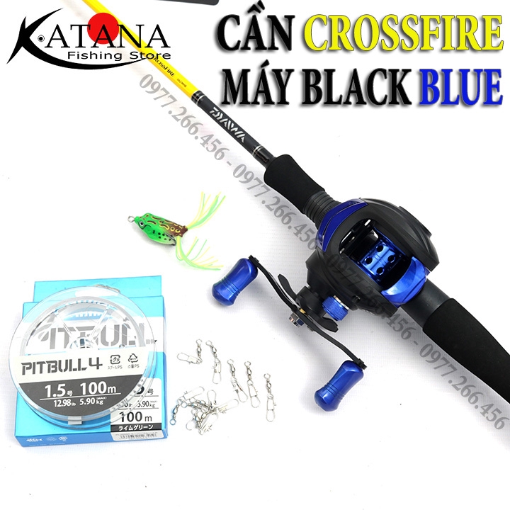 COMBO Lure Máy Ngang Trọn Bộ Cần Daiwa Sweepfire - Daiwa Crossfire hàng chất lượng 534