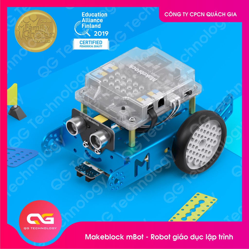 Robot lập trình Makeblock mBot V1.1 - Robot giáo dục lập trình cơ bản cho trẻ em