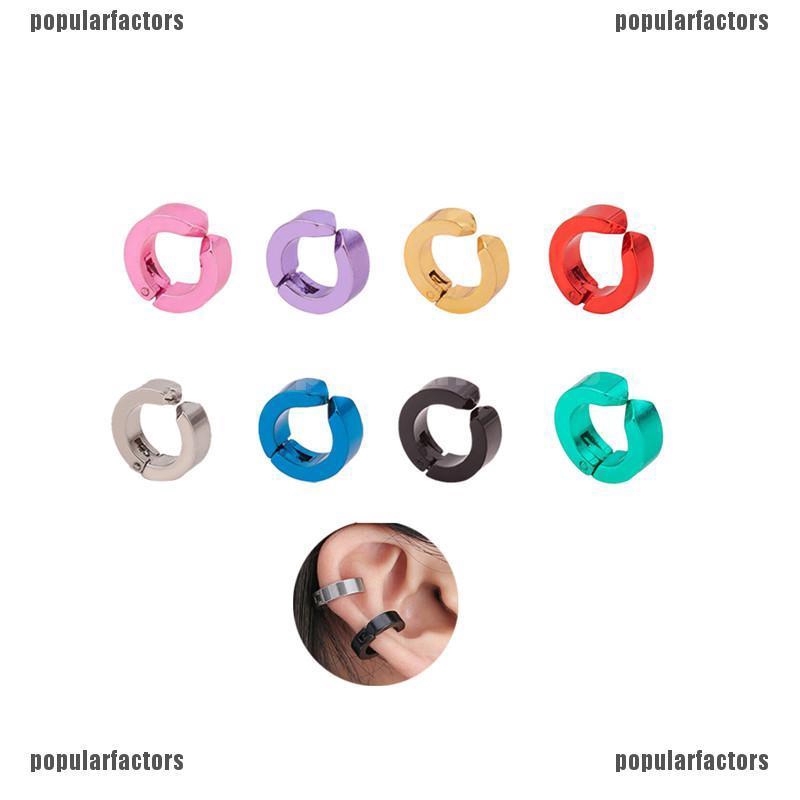 Khuyên Tai Dạng Kẹp Bằng Thép Titan Thời Trang Cho Nam Nữ