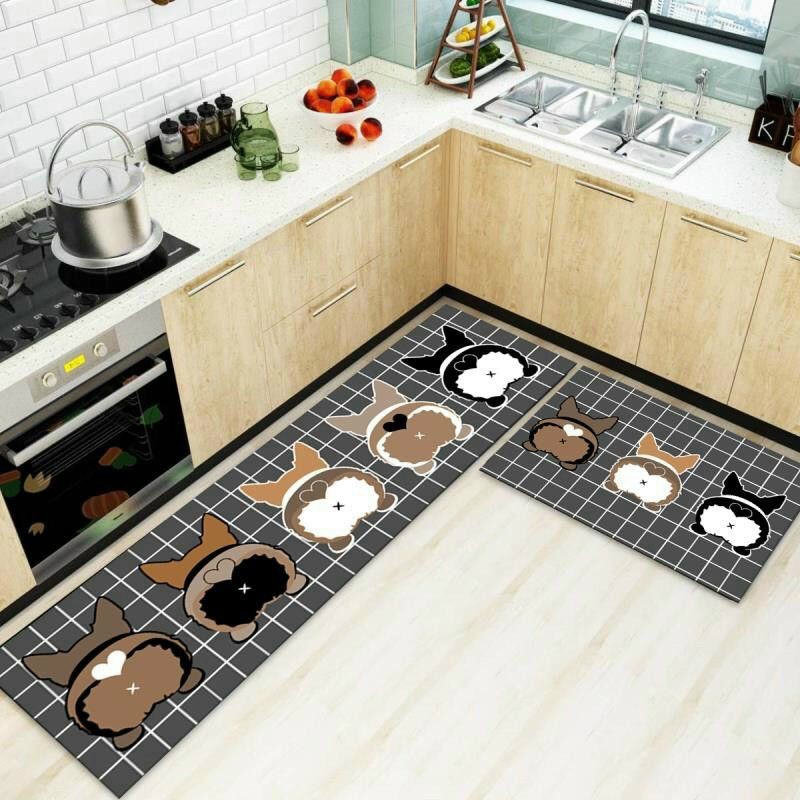 Thảm bếp chùi chân chống trơn cao cấp thấm nước kích thước 40x60 và 40x120 giá rẻ