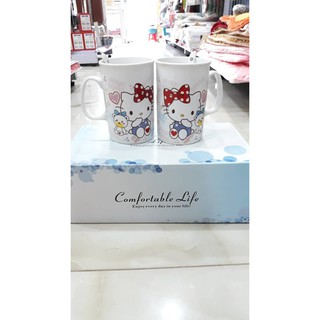 Cốc sứ Hello Kitty kèm thìa